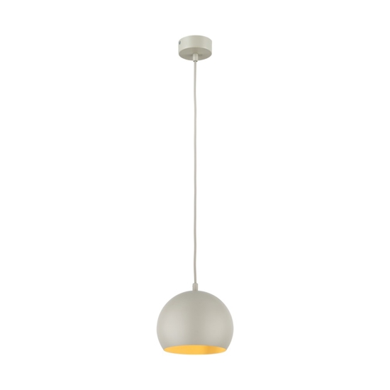 Lampadario per tavolo da cucina beige a cupola